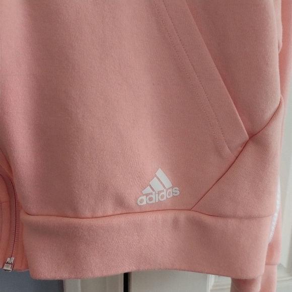Adidas I Am Sport Game Day Crop Hoodie Peach L - Picture 2 of 13